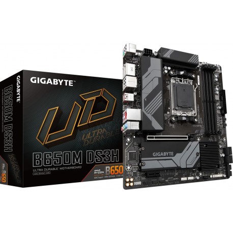 Matična plošča GIGABYTE B650M DS3H, DDR5, AM5, mATX