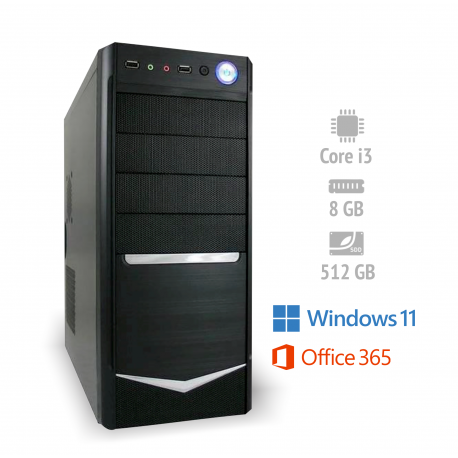Osebni računalnik ANNI Home i3-10100 / 8 GB / 512GB NVMe / W11 / OF365 / CX3