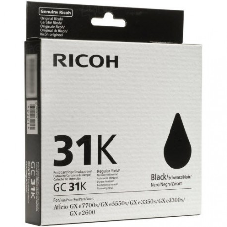 Kartuša gel Ricoh GC51K črna 2900 strani