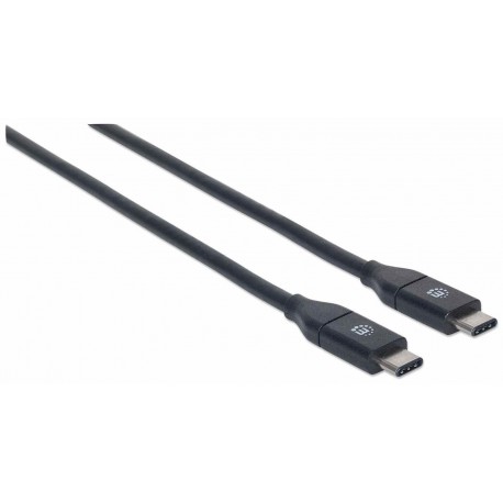 Kabel USB C/USB C SuperSpeed+ MANHATTAN moški/moški, USB 3.1 Gen 2, 0,5m