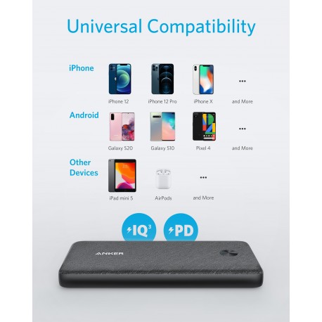 Prenosna baterija Powerbank Anker PowerCore III Sense 10K, A1248G11