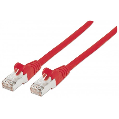 Mrežni kabel Intellinet 0,5 m Cat6A, CU, Rdeč
