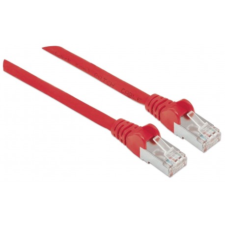 Mrežni kabel Intellinet 0,5 m Cat6A, CU, Rdeč