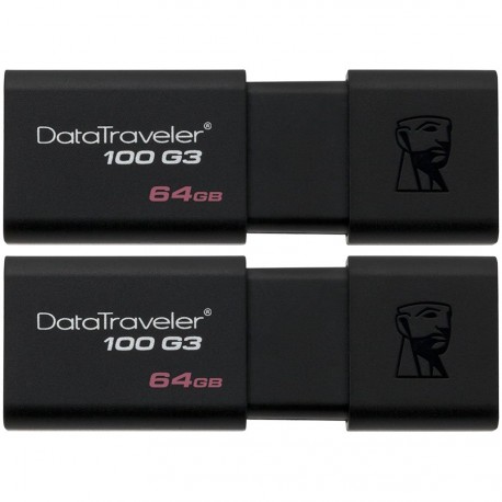 USB ključek Kingston 64GB USB 3.0 DataTraveler 100 G3 (100MB/s read) Two Pack