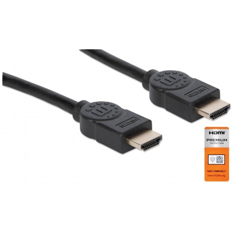 Kabel HDMI kabel z Ethernetom 9 m črn MANHATTAN