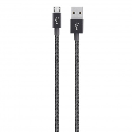 Belkin Metalic Micro USB kabel črn 1.2 m