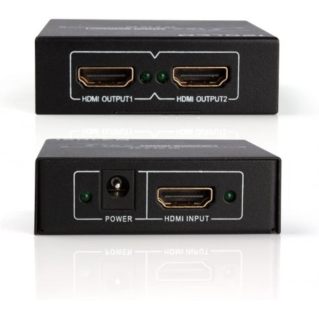 HDMI Switch iSolem 2 Way 4K Ultra HD Splitter Box 1x2 Port (1 Input x 2 Output)