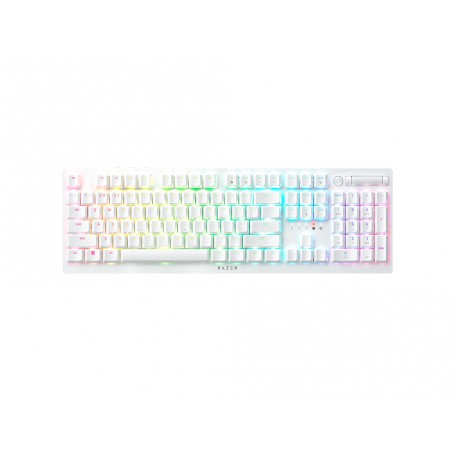 Tipkovnica Razer Deathstalker V2 Pro, Clicky optična stikala, bela