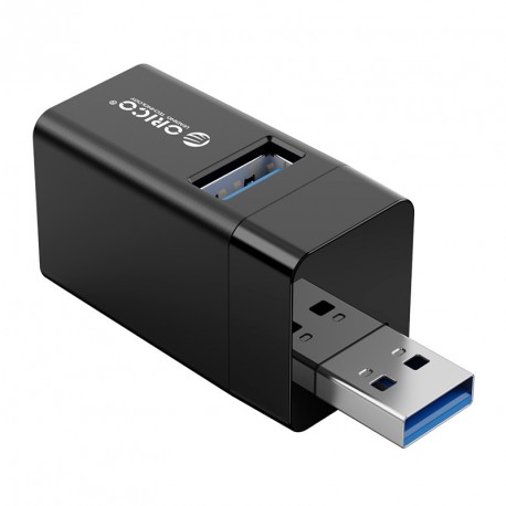 USB hub s 3 vhodi, 1x USB 3.0, 2x USB 2.0, črn, ORICO MINI-U32,
