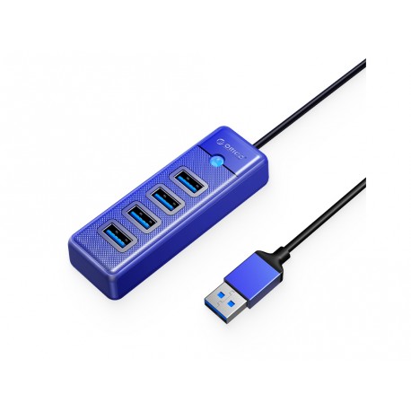 USB hub s 4 vhodi, USB 3.0, 0.15m, moder, ORICO PW4U-U3-015,