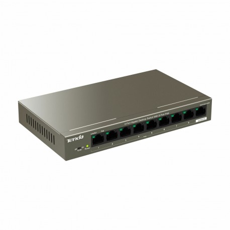 Tenda stikalo Giga 9-port 8xPoE mini kovinsko ohišje TEG1109P-8-102W