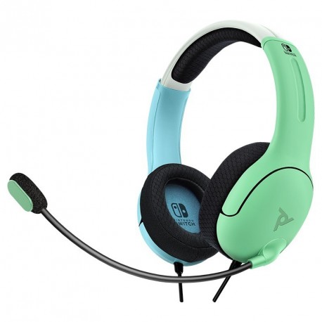 Slušalke PDP LVL40 Chat Headset za NINTENDO SWITCH modro zelene barve