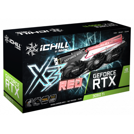 Grafična kartica INNO3D GeForce RTX 3060 Ti iChill X3 RED 8GB