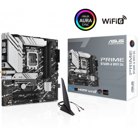 Matična plošča ASUS PRIME B760M-A WIFI D4, DDR4, LGA1700, mATX