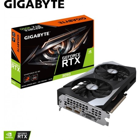 Grafična kartica GIGABYTE GeForce RTX 3050 WINDFORCE OC 8GB