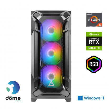 Računalnik ANNI Gamer Advanced R5-5600X / RTX 3060 Ti / 16 GB / 500 GB / W11H