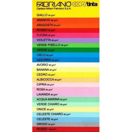 Papir barvni a4 fabriano pastelne barve 80gr
