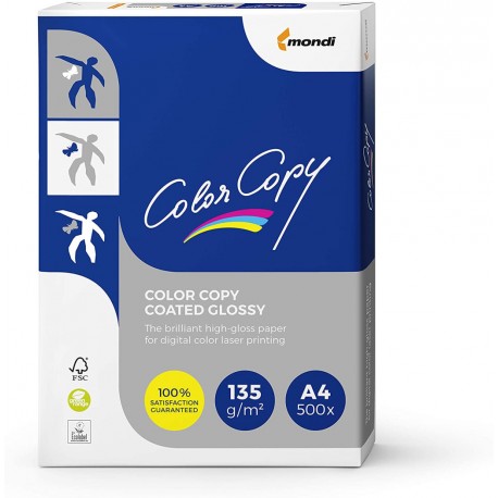 Papir color copy a4 135g glossy cot. 1/250