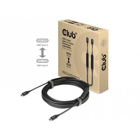 Kabel USB-C v USB-C Club 3D CAC-1535, dvosmerni, 8K@60Hz, HDR, M/M, aktivni, 5m,