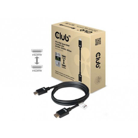 Kabel HDMI v HDMI Club 3D CAC-1372, UHS, 28AWG, 4K@120Hz / 8K@60Hz, 2m,