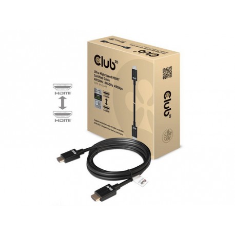 Kabel HDMI v HDMI Club 3D CAC-1373, UHS, 28AWG, 4K@120Hz / 8K@60Hz, 3m,