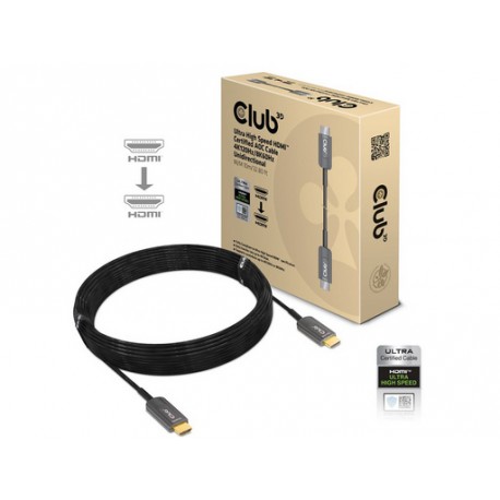 Kabel HDMI v HDMI Club 3D CAC-1376, 8K@60Hz / 4K@120Hz, certificiran, aktivni op