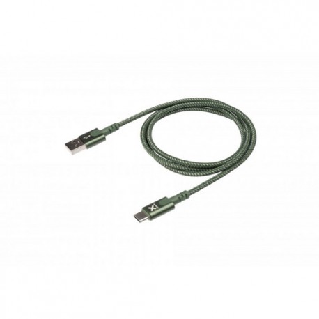 Kabel Xtorm Original USB v USB-C, 1 m, najlon, zelen,