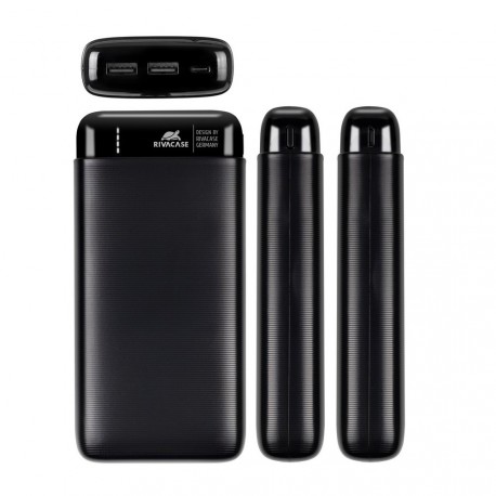 Prenosna baterija Powerbank Rivacase VA2180 20000mAh prenosna baterija Črna, VA2