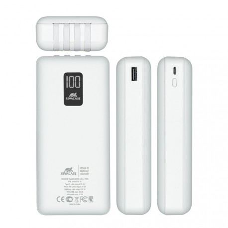Prenosna baterija Powerbank Rivacase VA2220 20000mAh prenosna baterija s kabli,