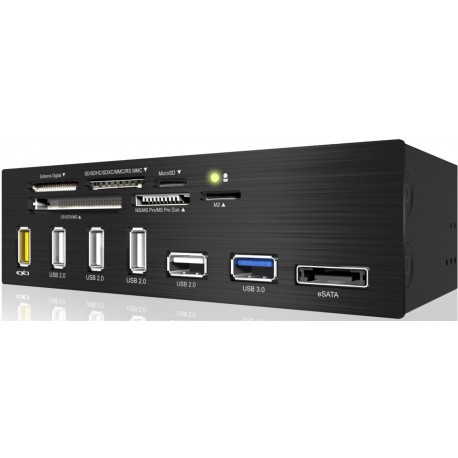 Front panel multiport čitalec kartic Icy Box IB-867-B
