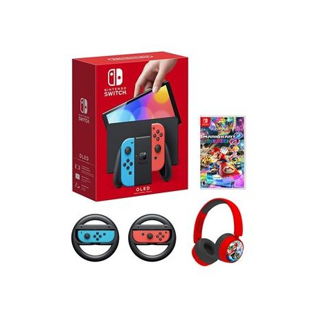 Igralna konzola Nintendo switch OLED Neon blue/Red Joy-Con+ Super Mario dodatki