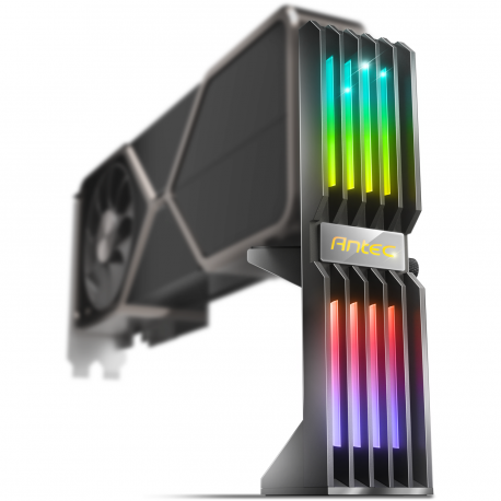 Nosilec grafične kartice Black ARGB Antec, AT-GPUH-ARGB-BK
