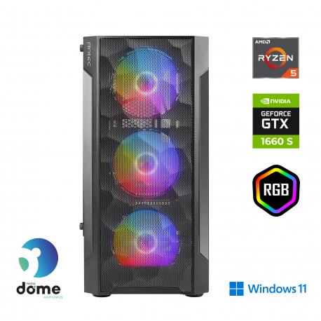Računalnik ANNI Gamer Optimal R5-3600 / GTX 1660S / 16 GB / 1 TB / W11H