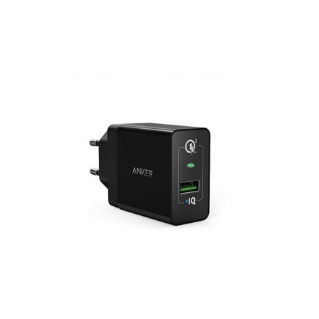 Anker PowerPort+ 1 QC 3.0 stenski polnilec črn