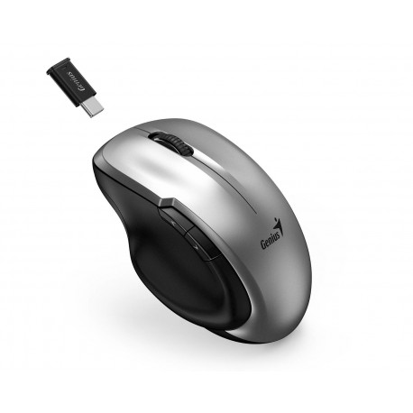 Miška Genius Ergo 8200S WL, srebrna
