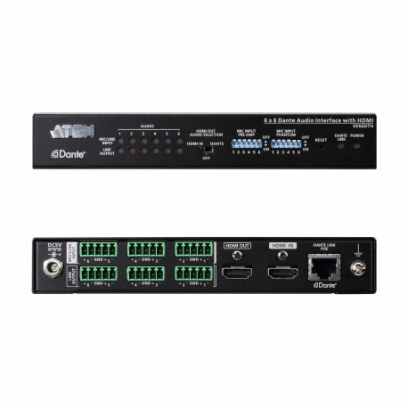 ATEN Dante Avdio 6x6 z HDMI VE66DTH 8560090