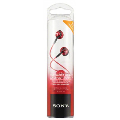 Slušalke z ušesnimi čepki SONY MDREX110LPR rdeče, MDREX110LPR.AE