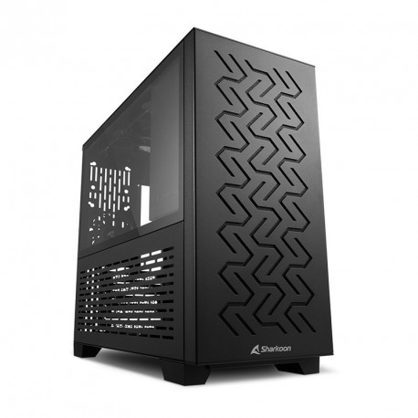 Ohišje mATX SHARKOON MS-Z1000, okno, gaming, črno