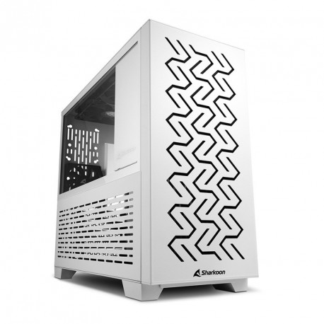 Ohišje mATX SHARKOON MS-Z1000, okno, gaming, belo