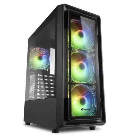 Ohišje ATX SHARKOON TK4 RGB, okno, gaming, črno