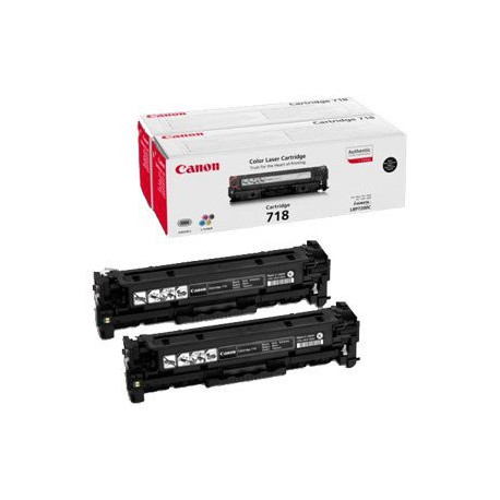 Toner Canon CRG-718Bk, črn, dvojno pakiranje