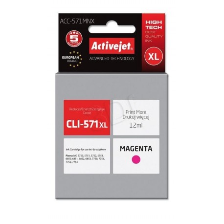 Črnilo ActiveJet ACC-571MNX, magenta