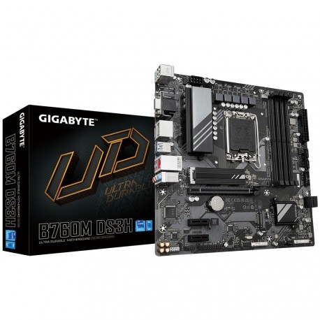 Matična plošča GIGABYTE B760M DS3H, DDR5, LGA1700 mATX