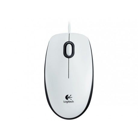 Miška USB optična Logitech M100 bela