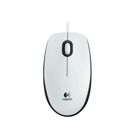 Miška USB optična Logitech M100 bela