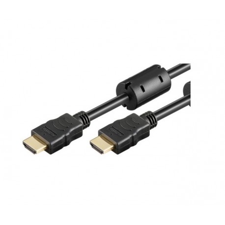 Kabel HDMI - HDMI 1m, Ferrite, Goobay 2.0