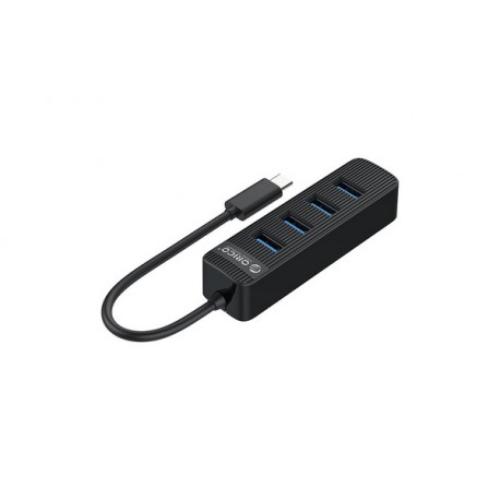 USB-C hub s 4 vhodi, USB 3.0, 0,15 m, črn, ORICO TWC3-4A