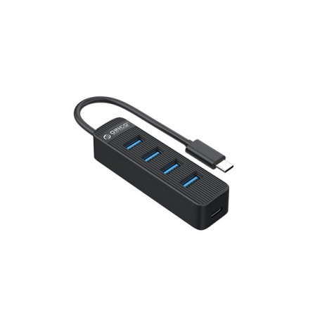 USB-C hub s 4 vhodi, USB 3.0, 0,15 m, črn, ORICO TWC3-4A