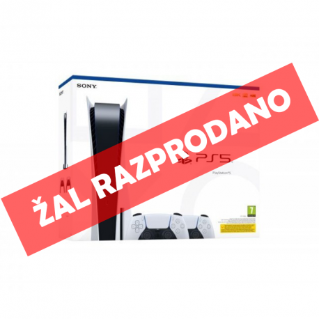 Igralna konzola PlayStation 5 + dodaten kontroler (bel)