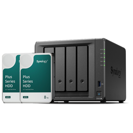 NAS strežnik Synology DS923+, vgrajen disk 16TB (2x8TB)